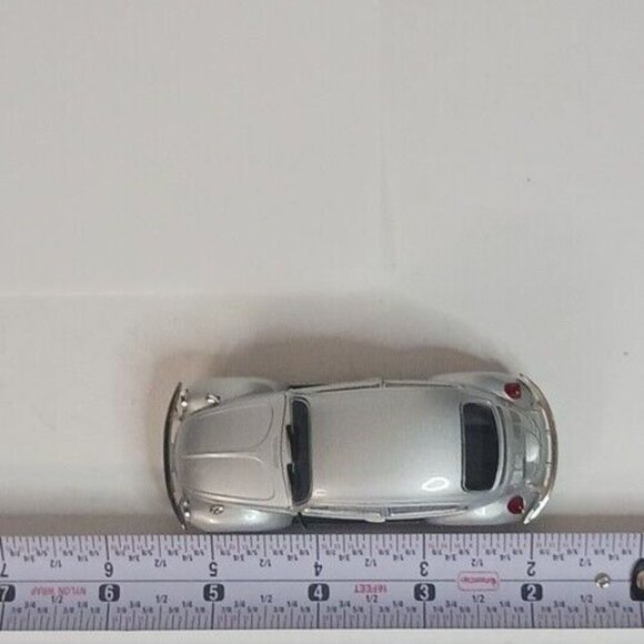 PCT Volkswagon VW Beetle Fusca Diecast 1:43 Vintage Silver Good Condition - Picture 9 of 9